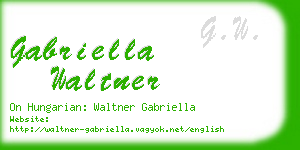 gabriella waltner business card